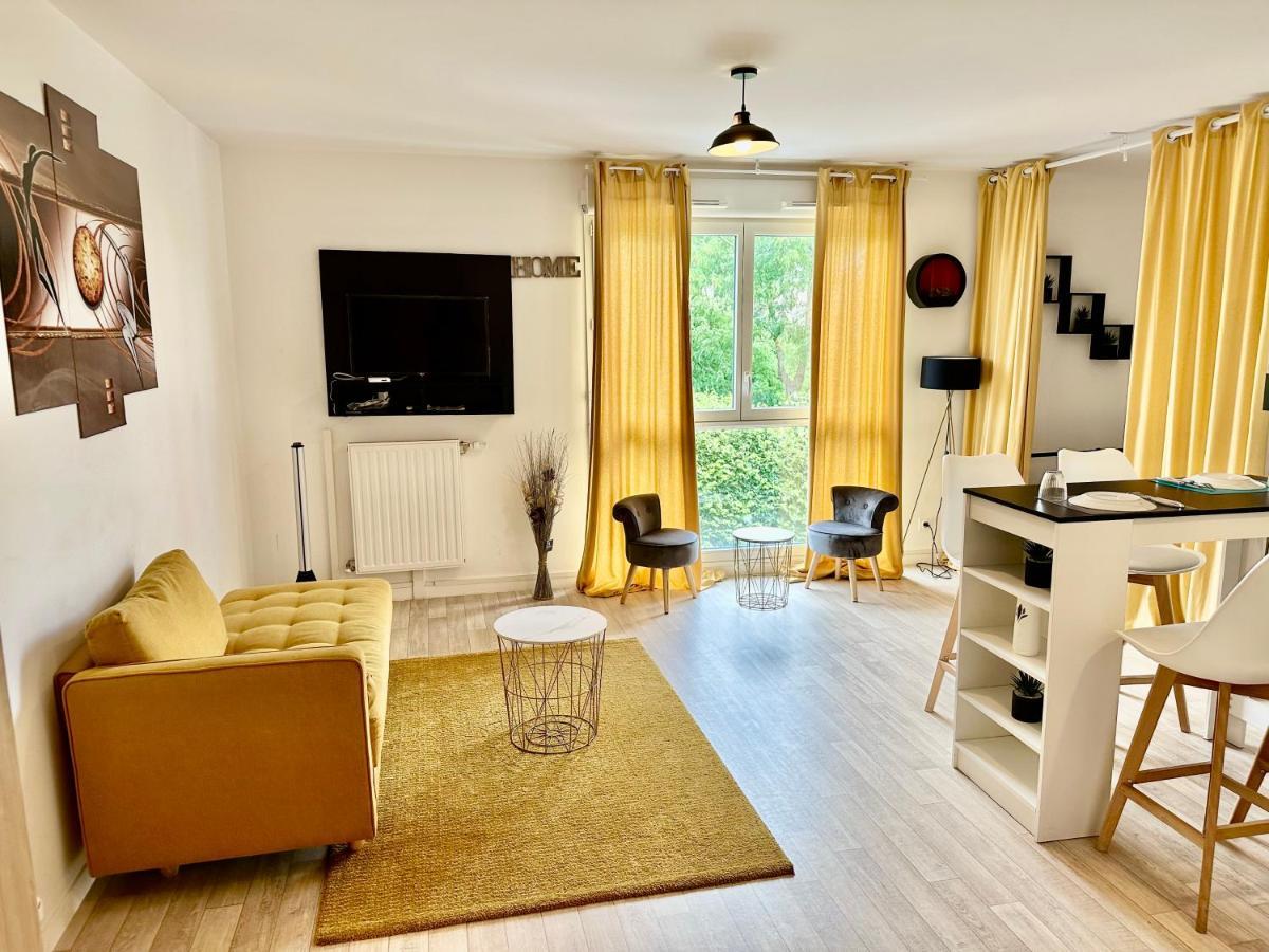 Résidence du Clos de l'Arche Torcy - Appartement de 34 m2, avec coin nuit, coin salon, coin cuisine, et parking privé souterrain - Idéal longs séjours Extérieur photo