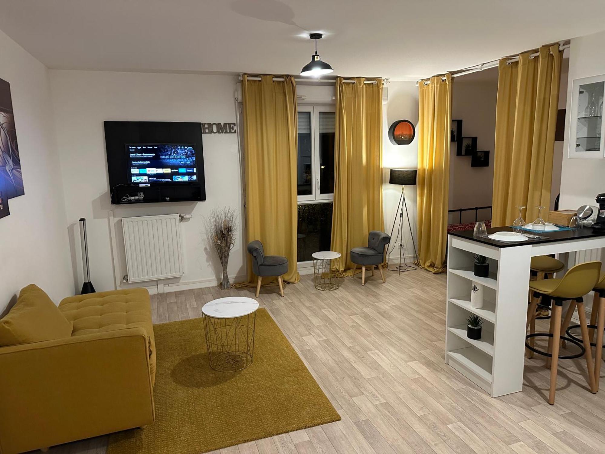 Résidence du Clos de l'Arche Torcy - Appartement de 34 m2, avec coin nuit, coin salon, coin cuisine, et parking privé souterrain - Idéal longs séjours Extérieur photo